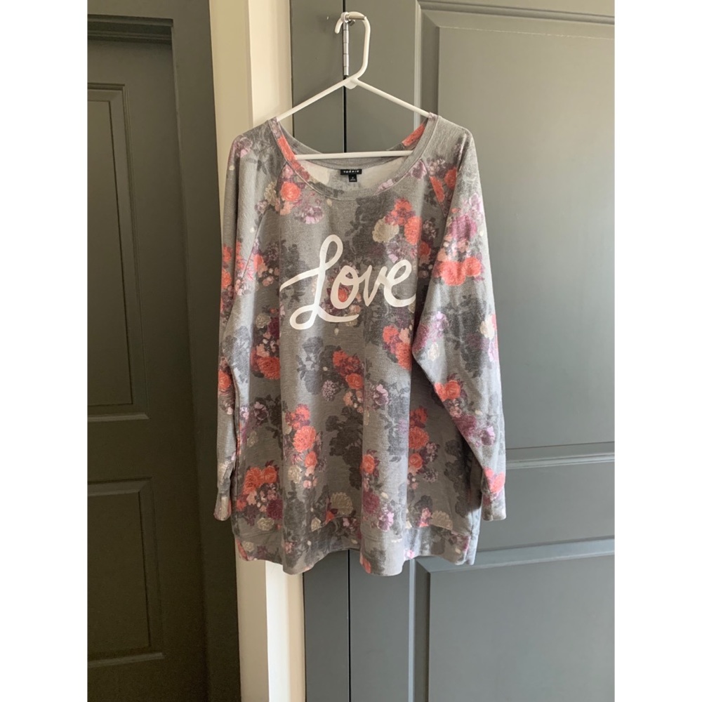 Torrid - Floral Love Sweater - Size 4